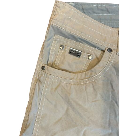 KUHL Fossil Tan Shorts Radikl Nylon Stretch Hiking Cargo Vented Men's Size 38 - Picture 5 of 11